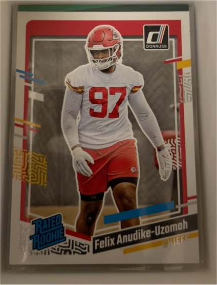 2023 Donruss #349 Felix Anudike-Uzomah Rated Rookie Kansas City Chiefs — front