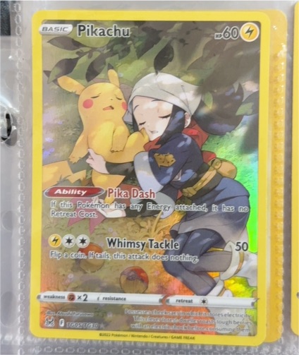 2022 Pokémon TCG Sword & Shield Lost Origin Trainer Gallery #TG05 Pikachu — front