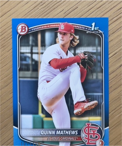 2025 Bowman Prospects #BP-25 Quinn Mathews — front