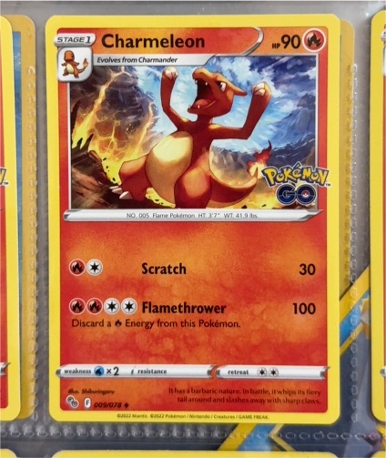 2022 Pokémon TCG Pokémon GO #009 Charmeleon — front