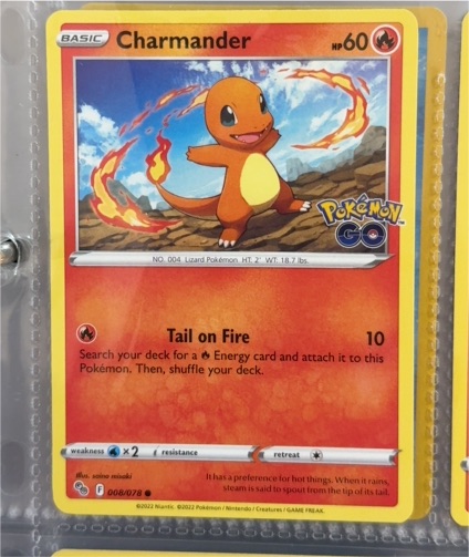 2022 Pokemon GO #008 Charmander — front
