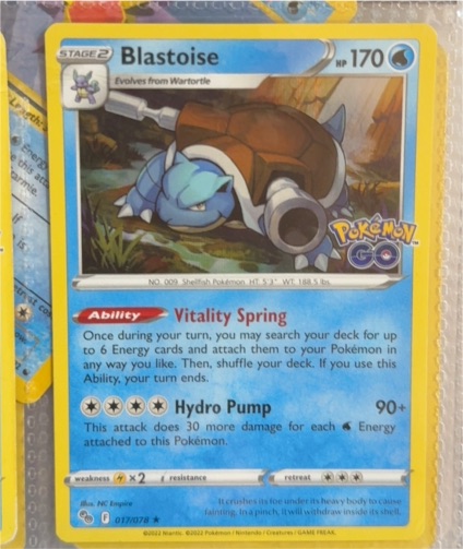 2022 Pokémon GO #017 Blastoise — front