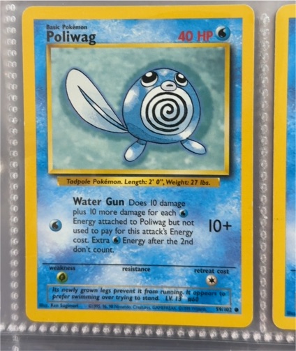 1999 Pokémon Base Set #59 Poliwag — front