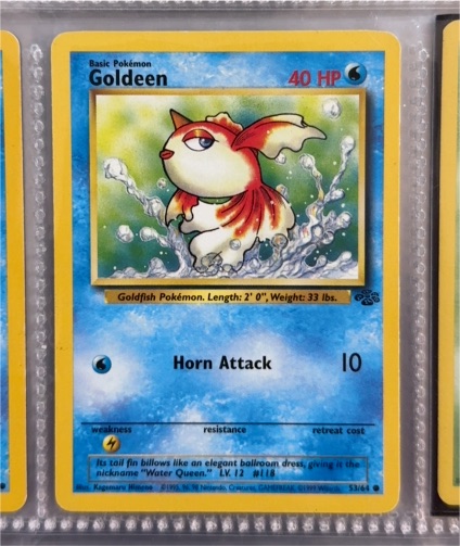 1999 Pokémon Jungle #53 Goldeen — front