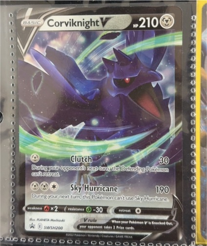 Pokémon SWSH 2021 #SWSH200 Corviknight V — front