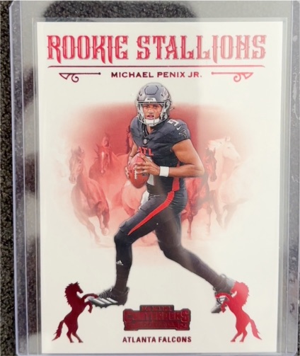 2024 Panini Contenders #10 Michael Penix Jr. Rookie Stallions — front