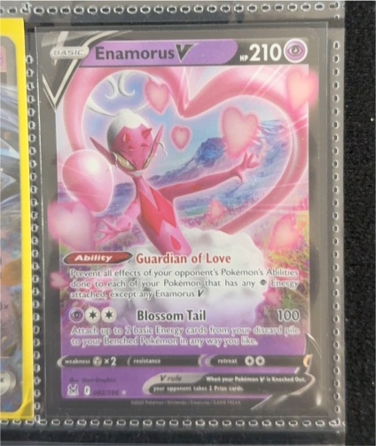 2022 Pokémon Sword & Shield Lost Origin #082 Enamorus V — front