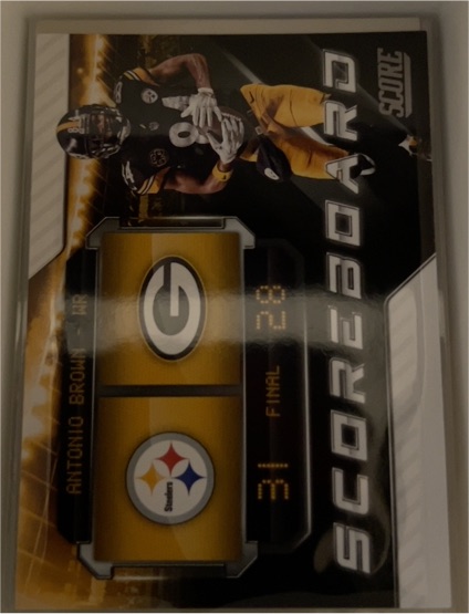 2018 Score Scoreboard #11 Antonio Brown — front