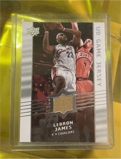 2008-09 Upper Deck UD Game Jersey #GA-LJ LeBron James — front