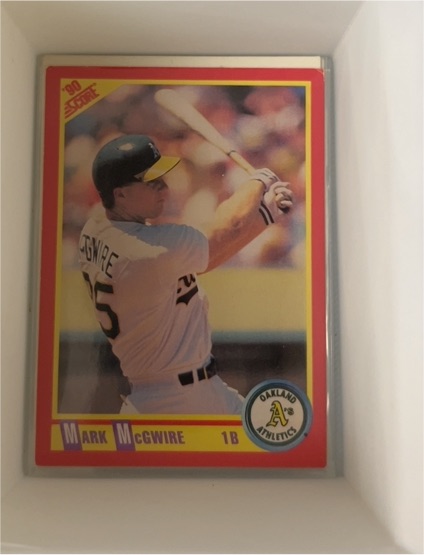 1990 Score #385 Mark McGwire — front