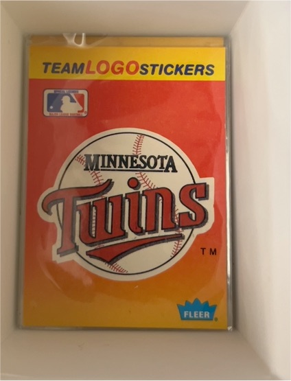 1991 Fleer #NNO Minnesota Twins Team Logo Sticker — front