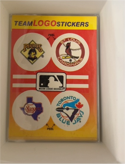 1991 Fleer Team Logo Stickers #NNO Pirates Cardinals Rangers Blue Jays — front