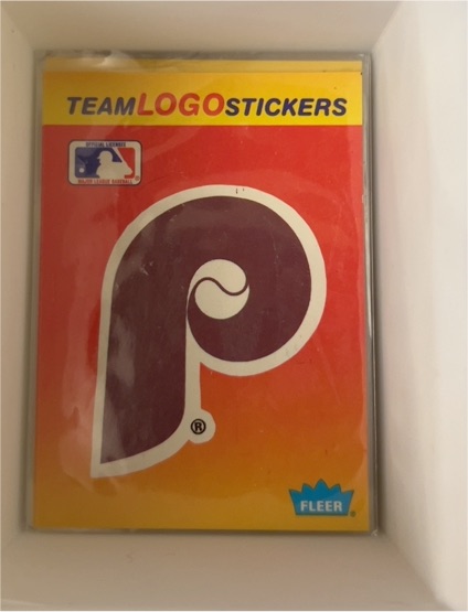 1991 Fleer Team Logo Stickers #NNO Philadelphia Phillies — front