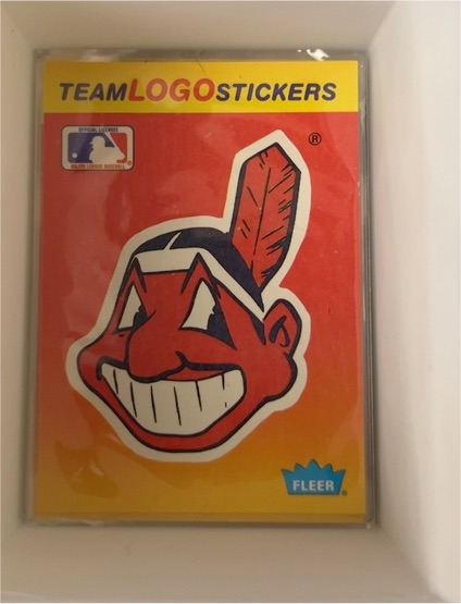 1991 Fleer #NNO Cleveland Indians Team Logo Stickers — front