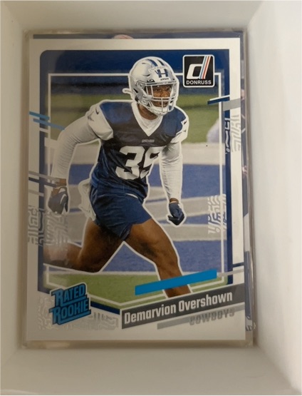 2023 Panini Donruss #323 Demarvion Overshown Rated Rookie — front