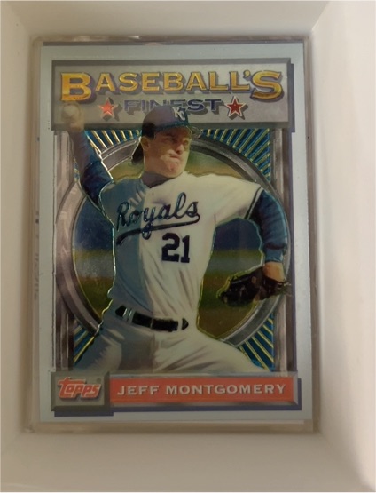 1993 Topps Finest #42 Jeff Montgomery — front