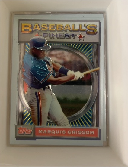 1993 Topps Finest #40 Marquis Grissom — front