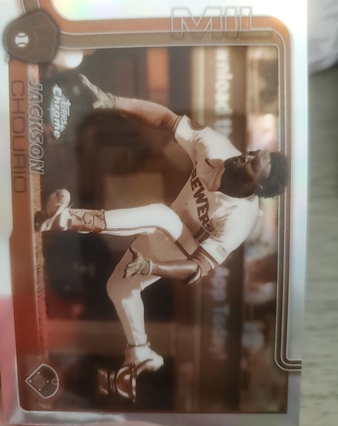 2025 Topps Chrome #262 Jackson Chourio — front
