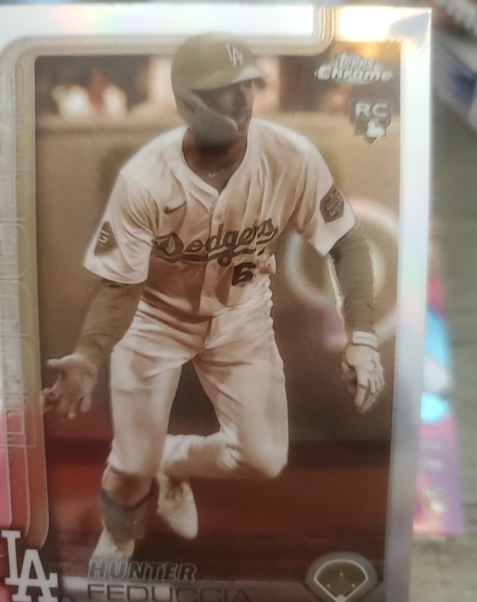 2025 Topps Chrome #288 Hunter Feduccia RC Sepia Refractor — front