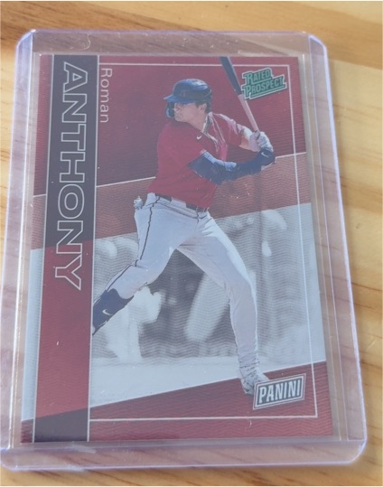 2025 Panini The National Silver Pack Rated Prospect Roman Anthony #RP4 — front