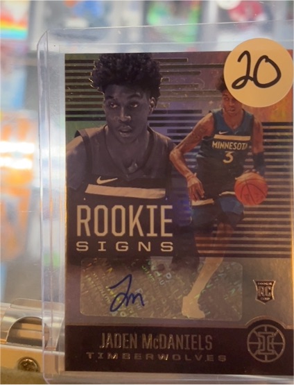 2020-21 Panini Illusions Rookie Signs #RS-JMD Jaden McDaniels — front