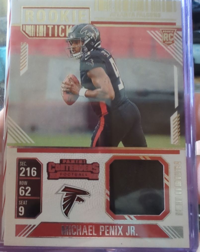 2024 Panini Contenders Rookie Ticket #RTS-MPJ Michael Penix Jr. — front