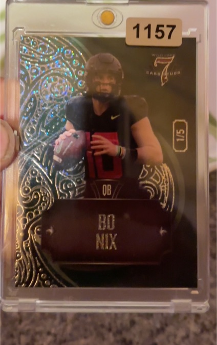 2023 Wild Card 7 Card Studs #7CDR-4 Bo Nix — front