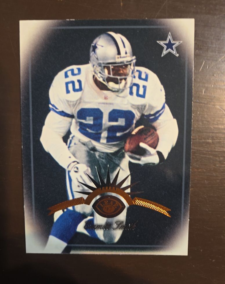 1997 Leaf #10 Emmitt Smith Dallas Cowboys — front