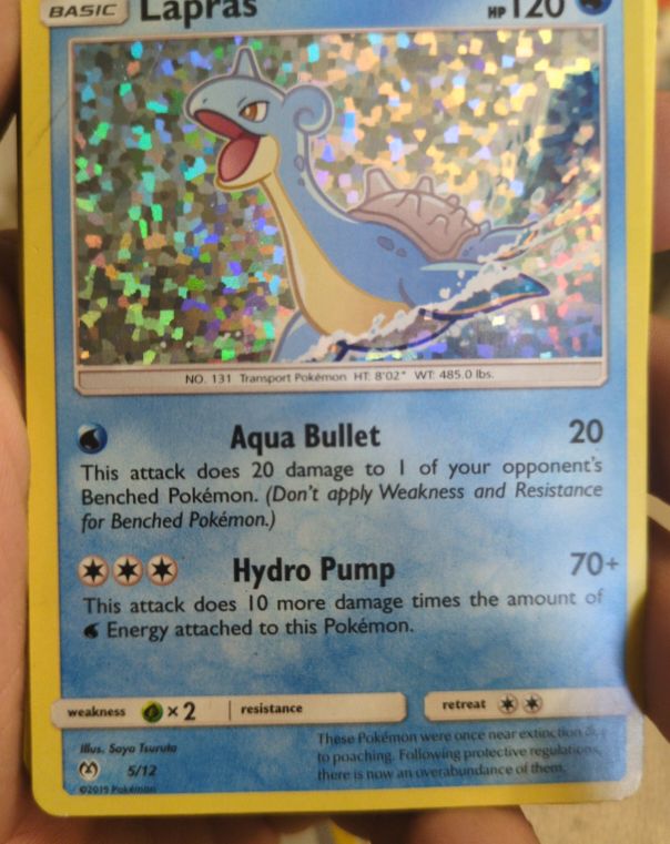2019 McDonald's Promo #5 Lapras — front