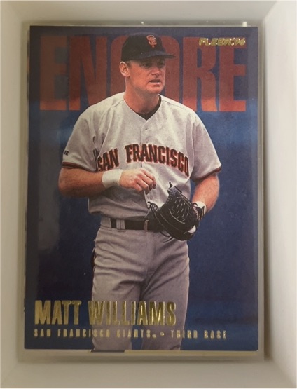1996 Fleer Update #U245 Matt Williams — front