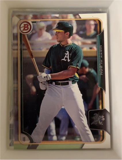 2015 Bowman Draft #196 Matt Olson — front