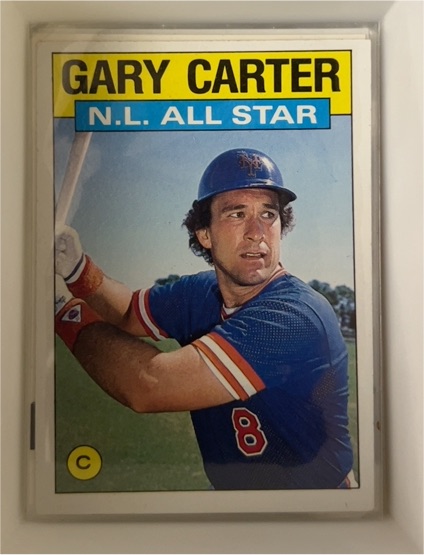 1986 Topps #708 Gary Carter New York Mets — front