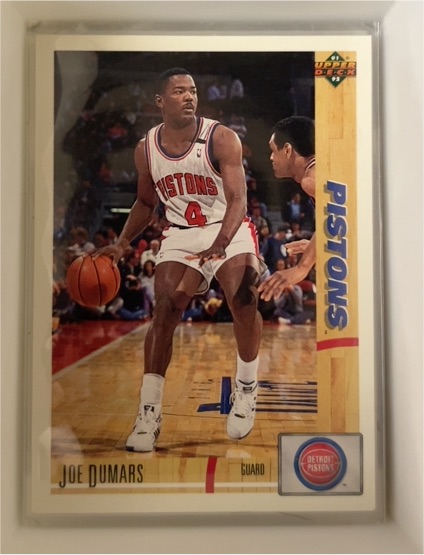 1991-92 Upper Deck #335 Joe Dumars Detroit Pistons — front