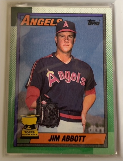 1990 Topps #675 Jim Abbott — front