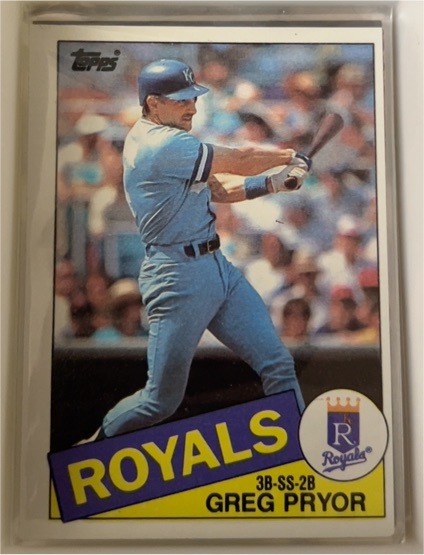 1985 Topps #188 Greg Pryor — front