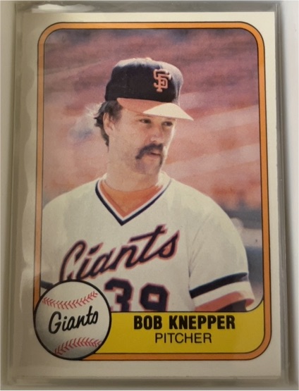 1981 Fleer #447 Bob Knepper — front