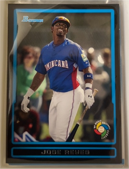 2009 Bowman Draft Picks & Prospects #BDPW7 Jose Reyes WBC Prospects Gold — front
