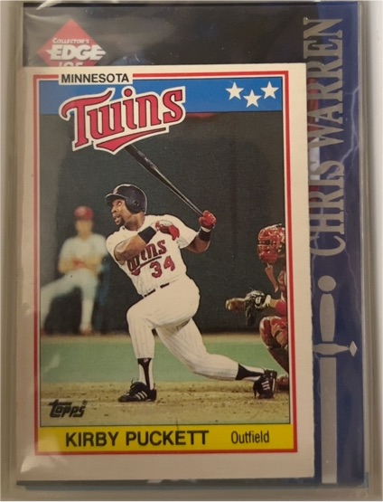 1988 Topps UK Minis #57 Kirby Puckett — front