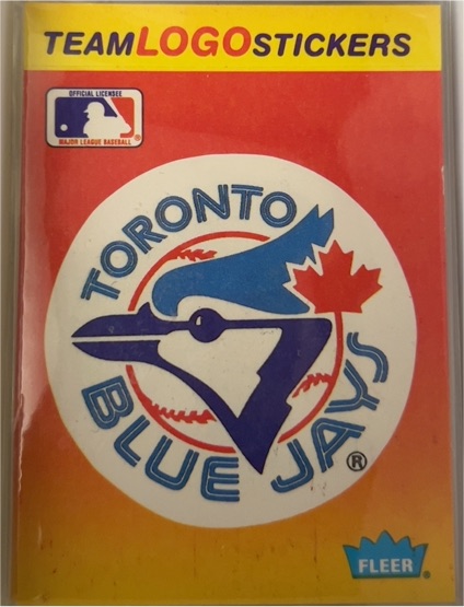 1991 Fleer Team Logo Stickers #NNO Toronto Blue Jays — front
