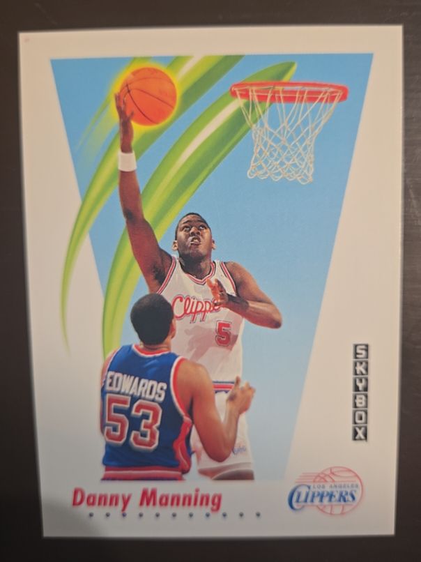 1991-92 SkyBox #127 Danny Manning — front