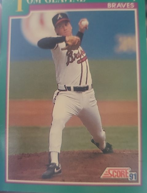 1991 Score #206 Tom Glavine — front