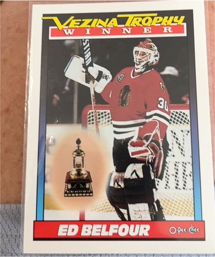 1991-92 O-Pee-Chee #519 Ed Belfour — front