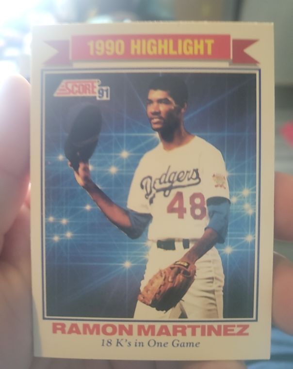 1991 Score #419 Ramon Martinez — front