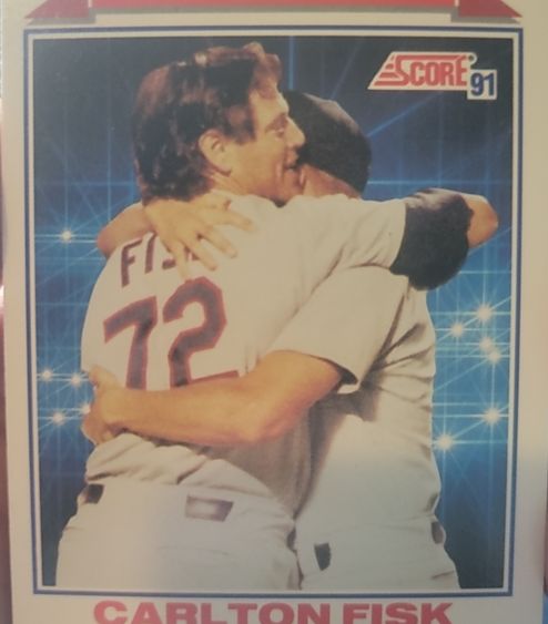 1991 Score #421 Carlton Fisk — front