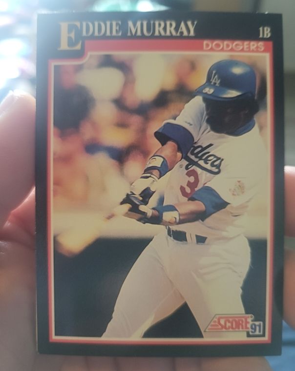 1991 Score #310 Eddie Murray Los Angeles Dodgers — front