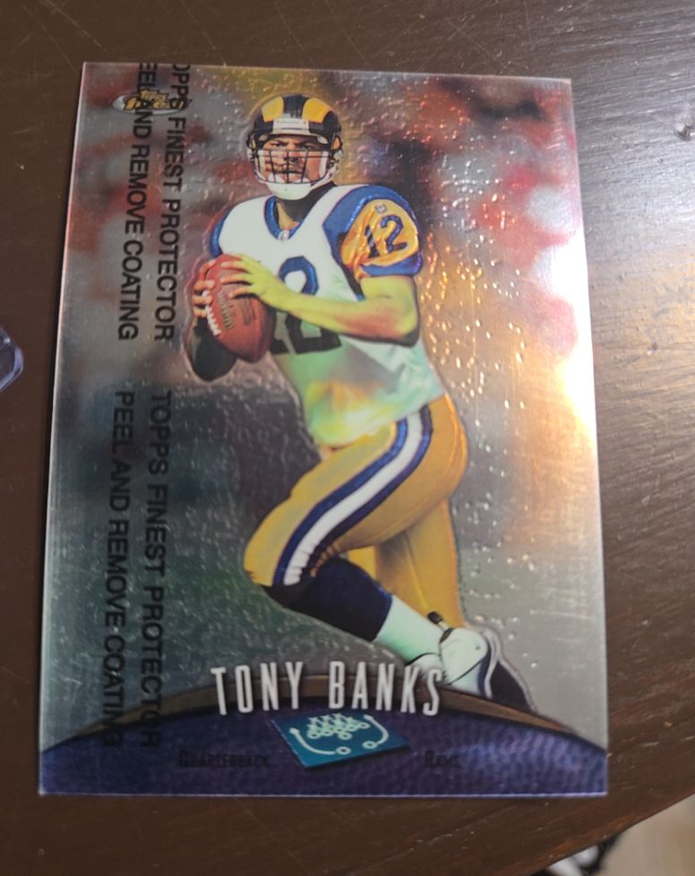 1998 Topps Finest #24 Tony Banks — front