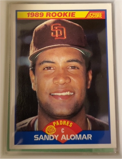 1989 Score #630 Sandy Alomar Rookie Card — front
