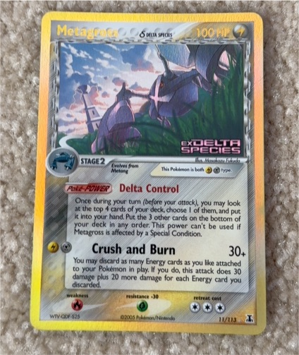 2003 Pokemon EX Delta Species #11 Metagross — front