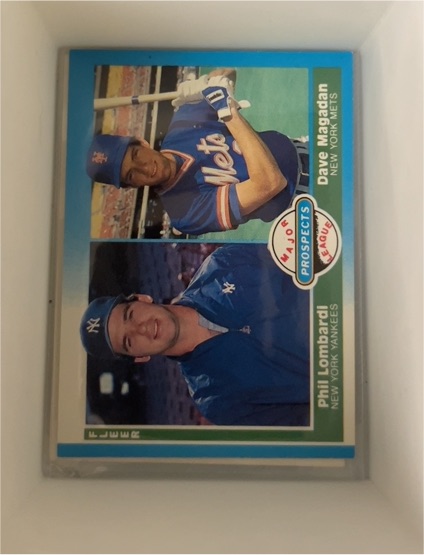 1987 Fleer #648 Phil Lombardi / Dave Magadan — front