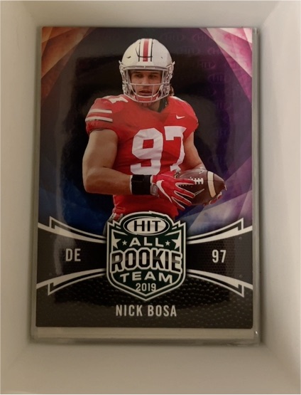 2019 Sage Hit All Rookie Team #138 Nick Bosa — front